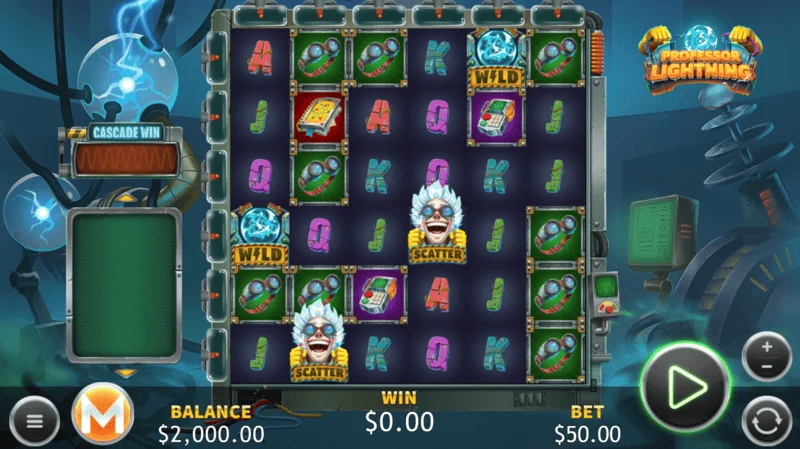 Professor Lightning - main game screen